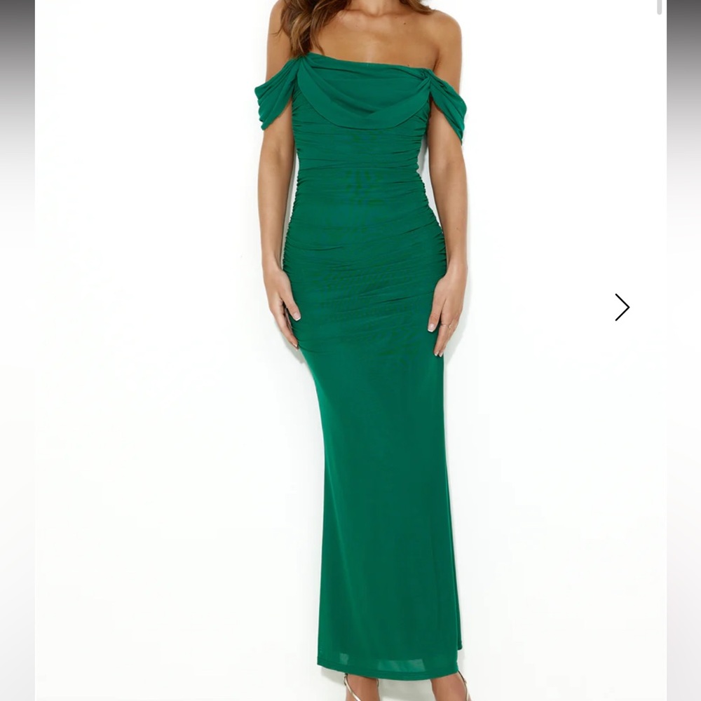 Green Mesh dress sz M/6 preowned